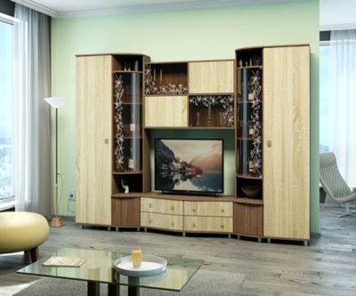 Стенка в гостиную, зал «Монако»